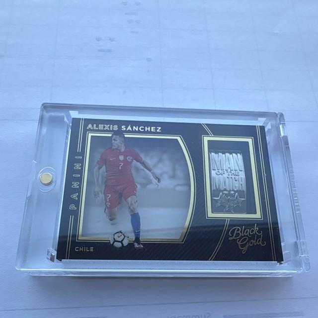 Panini 2016-17 Black Gold Soccer Alexis Sanchez Man of the Match MM-AS Chile