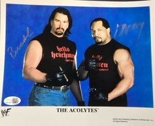 APA RON SIMMONS BRADSHAW SIGNED 8x10 PHOTO WWE WRESTLING WWF HOF AUTOGRAPH COA