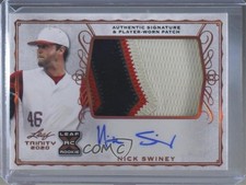 2020 Leaf Trinity Patch Nick Swiney #PA-NS1 Patch Auto 0a2