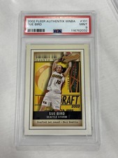 HOF!! 2002 FLEER AUTHENTIX WNBA SUE BIRD RC 101 SEATTLE STORM PSA 9  0955/2002