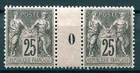 France-Michel 80 Pair with Print Year (Yvert 97 mil. 0) unused*/MH