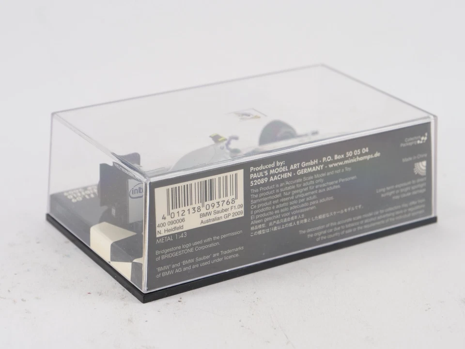 Minichamps 1/43 BMW Sauber F1.09 Heidfeld Australien GP 2009 - Bild 4 von 4