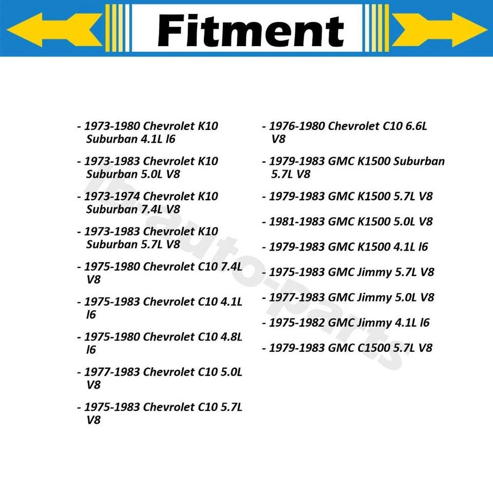 Cable de freno de estacionamiento trasero Dorman 2x para GMC P1500 7,4 L 1979 Foto 2 de 4