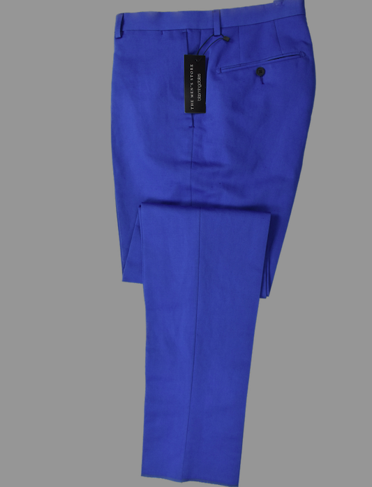 Men's Royal Blue Cotton Linen Pants - Size 40 - $178 - New Arrival