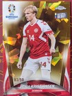 Victor Kristiansen 2024 Topps Chrome Sapphire UEFA Euro Gold 03/50 ND #144