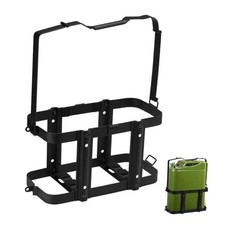 Lockable Jerry Gas Can Holder Rack, 5 Gallon / 20 Liter Steel Jerry Can Mount