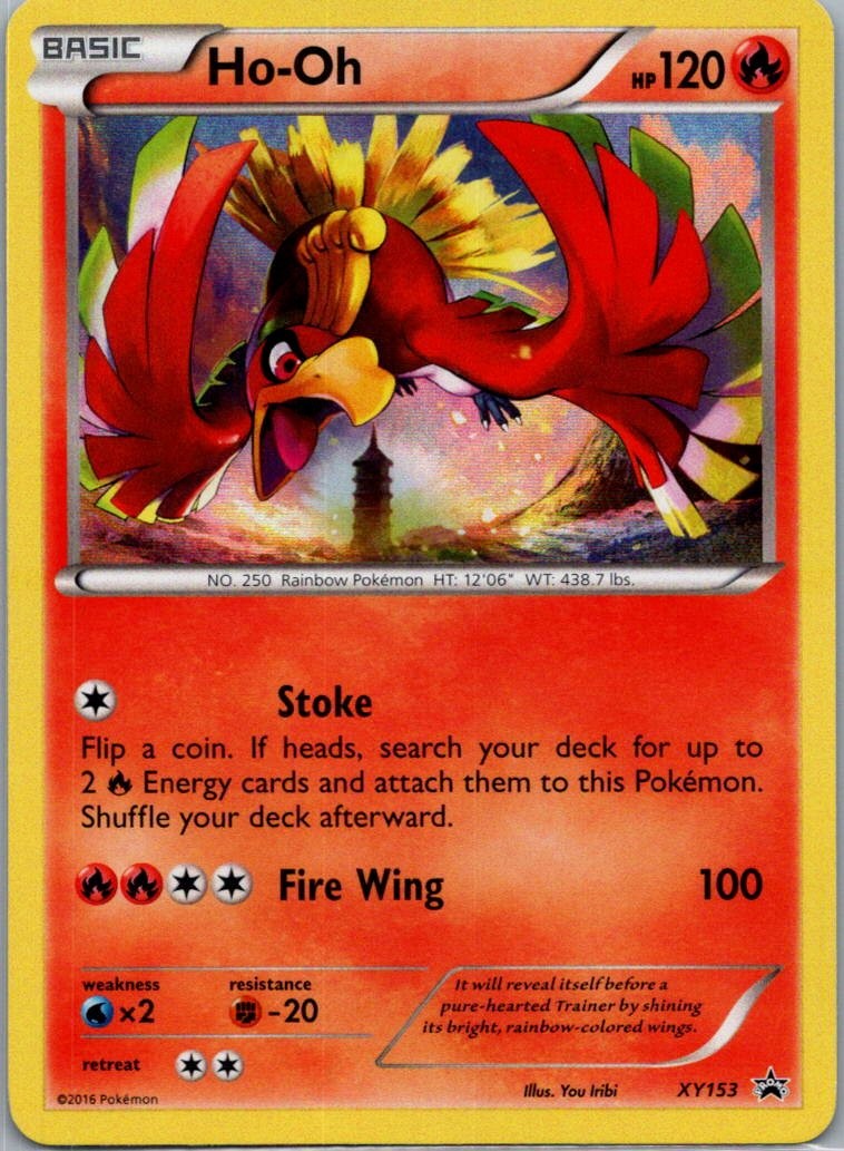 Ho-Oh XY153 Holo Promo XY Promo Pokemon Lightly Played