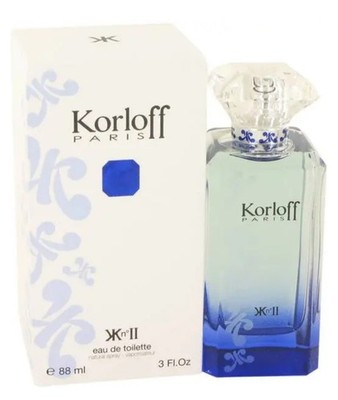 Korloff Paris Blue II by Korloff, 3 oz EDT Spray for Unisex NEW  free shipping
