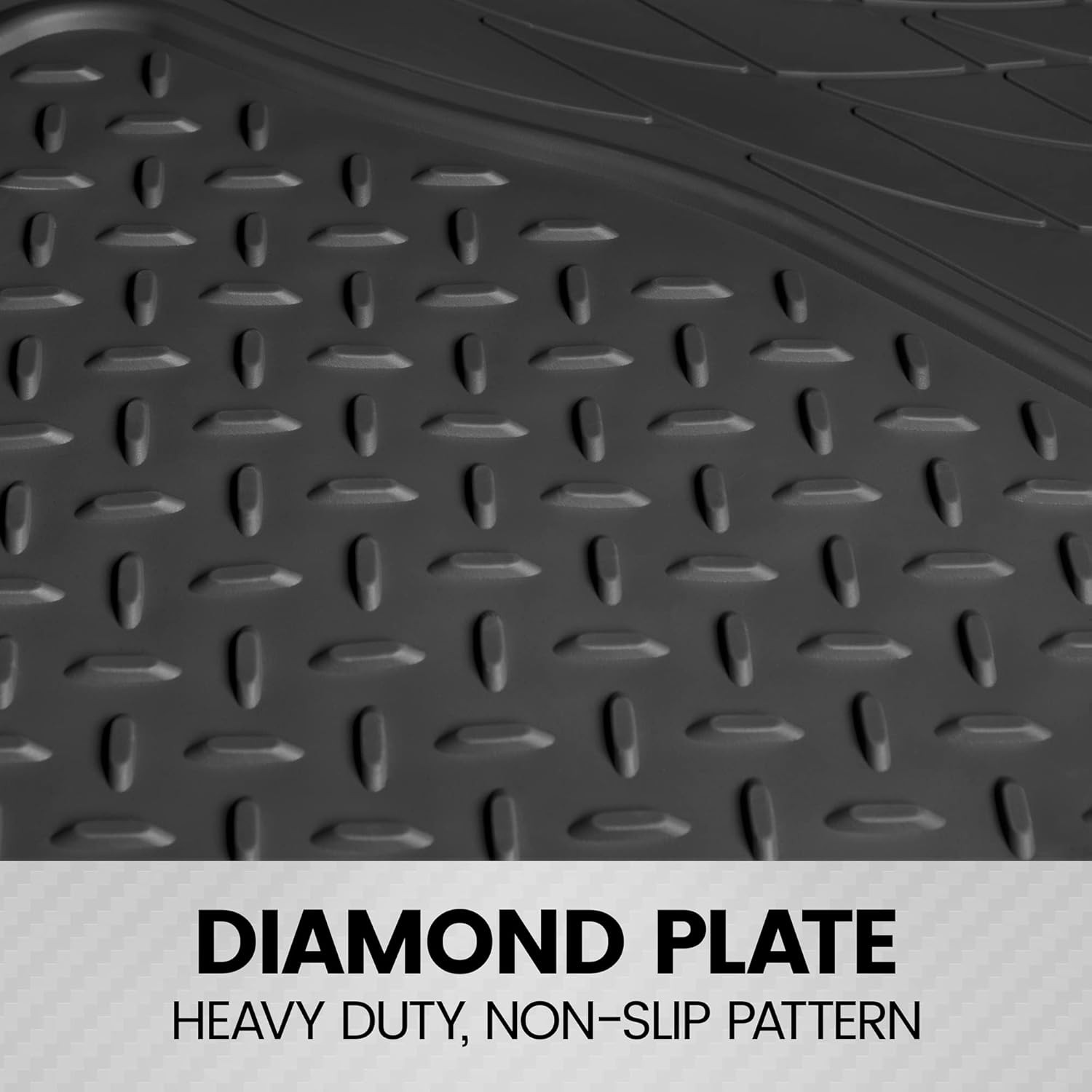 Heavy Duty Rubber Cargo Mat Liner for Cars, SUVs, Vans & Trucks - Black thumbnail 5