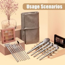 A professional 14-piece makeup brush set, including all types of brushes