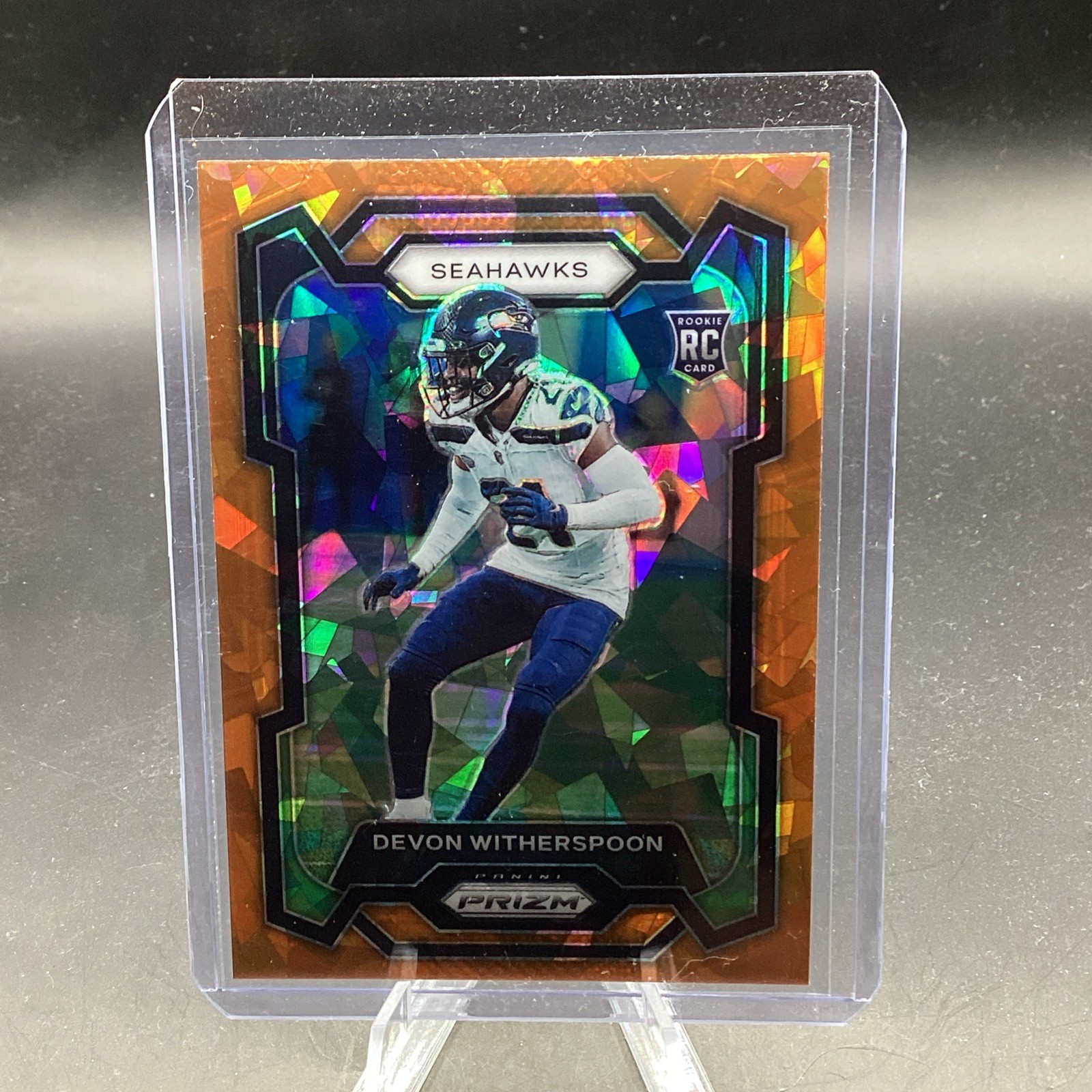 2023 Panini Prizm - Rookies Devon Witherspoon #389 Orange Ice Prizm (RC)