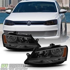 SMOKE 2011-2018 Volkswagen VW Jetta Headlights Signal Lamps Headlamps Left+Right