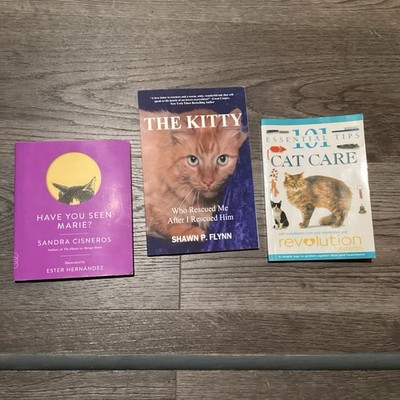 Lot/3 books Cat Kitten Kitty Stories. 69, 78 & 94 Pages. Grief Grieving Recovery