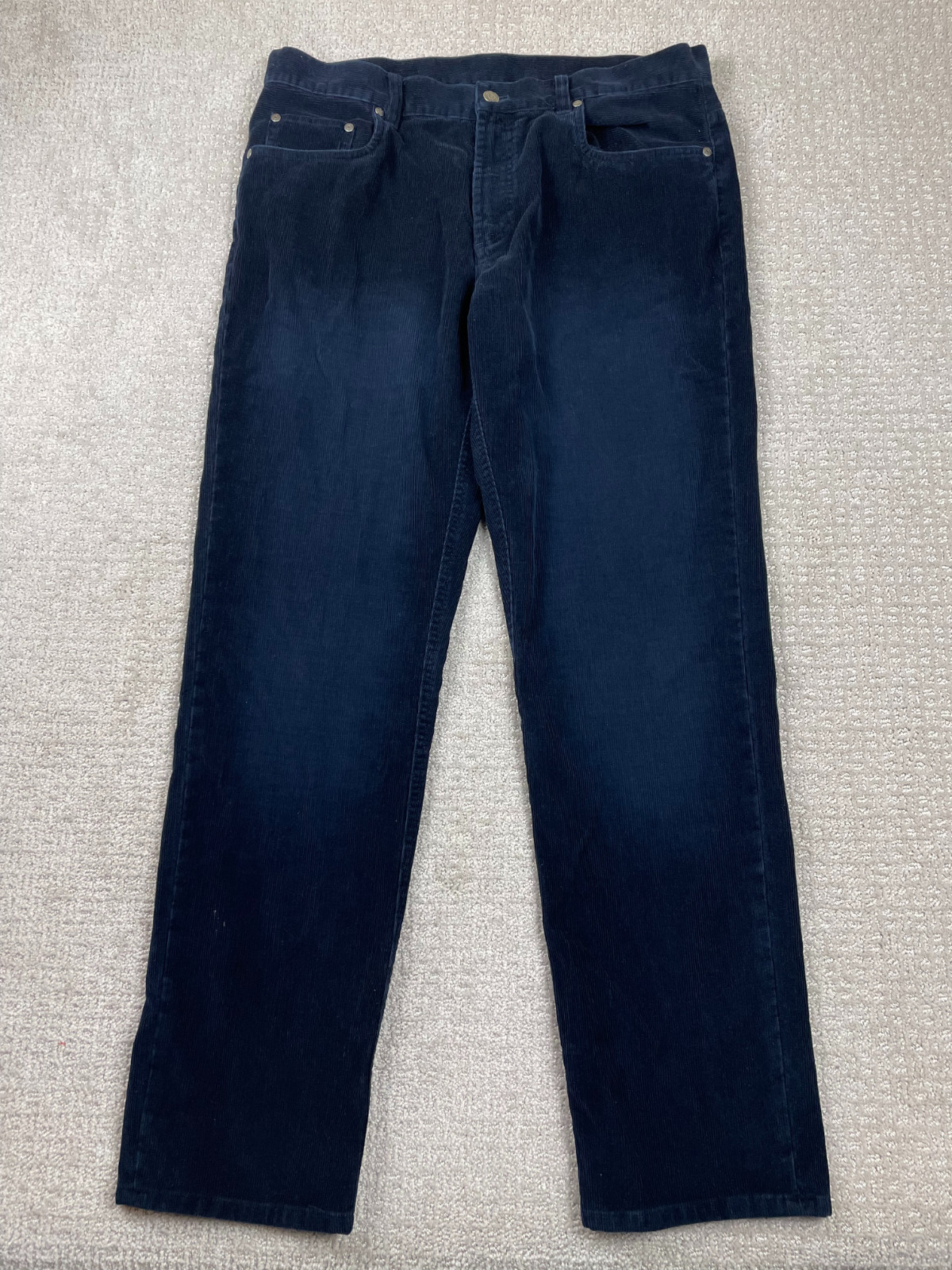 Brooks Brothers Pants Mens Size 36x32 Black Corduroy Chino Preppy Straight Leg