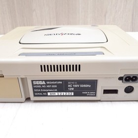 Sega Saturn Console Bundle 2 Controllers 8 Games Tested Japan White HST-3220