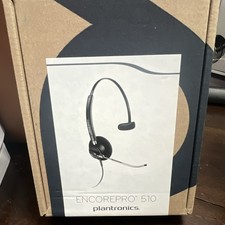 Plantronics EncorePro 510 Single-Ear Headband Headset Boom Mic Black