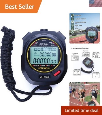 Nylon Digital Stopwatch with Countdown Timer & Calendar   Perfect for Athletes
