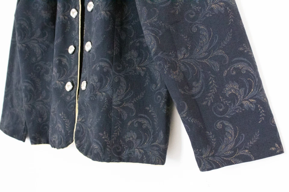 Whirlaway Frocks | Blazer Doble Pecho Dorado y Negro Años 80 Vintage | Talla 14 Foto 3 de 4