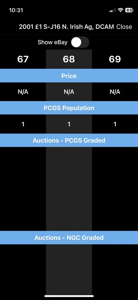 2001 Great Britain 1 Pound Coin Celtic Cross Irish Silver PCGS PR69DCAM Top Pop! - Image 3 of 3