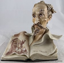 Antonio Borsato (1919-1982) Fine Italian Porcelain Figurine Don Quixote Bust