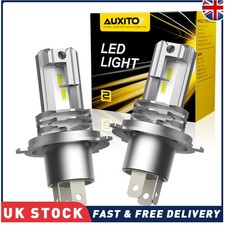 AUXITO H4/9003 LED Headlight Bulbs Kit Hi/Low Beam 60W 20000LM 6000K White COB