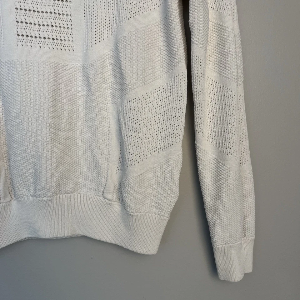 Pullover Pointelle para mujer Torn By Ronny Kobo suéter manga larga marfil M Foto 3 de 4