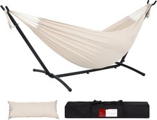 Lazy Daze Hammocks Double Hammock with 9-Foot Space-Saving Steel Frame