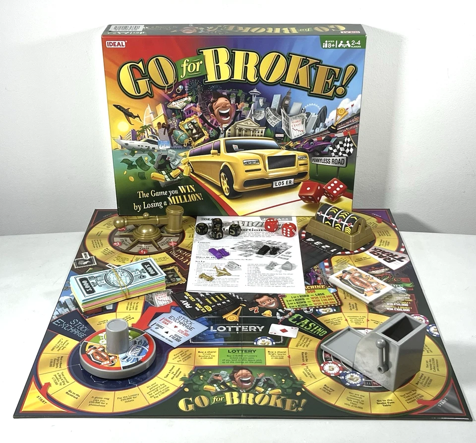 Go for Broke Board Game 2021 Edition by Ideal Complete  2 - 4 Player  Age 8+  #2 - Image 3 of 4