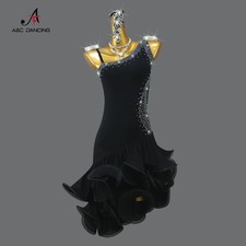 Latin Dance Suit Line Wear Women Competition Dress Ball Skirts Samba Costume