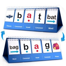 CVC Word Games-Phonics Games Sight Words Flash Cards Medium, Blue 