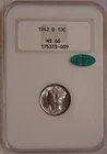1942-D Mercury Dime NGC MS66 Gen 4 Toning CAC