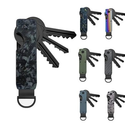 Metall Schlüssel Organizer Kompakt Schlüsselhalter Minimalistisch Schlüsselanhänger Etui