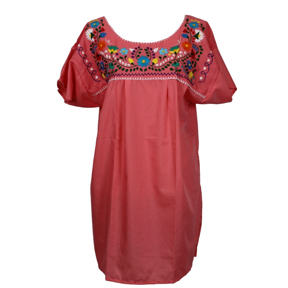 Mexican Dress Mexican Puebla Dress Short