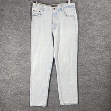 VINTAGE 90s Structure Jeans Men 33x31 Regular Tapered Leg Stone Wash Made in USA