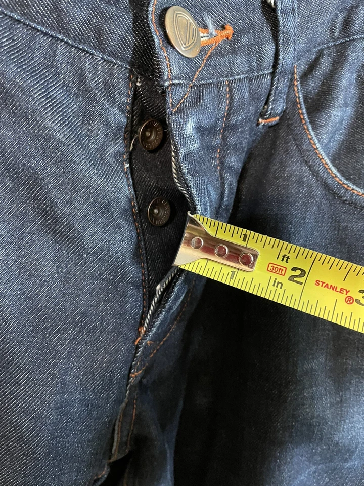 Ben Sherman Icon Jeans Button Fly Men’s Size 34X32 Blue Dark Wash 100% Cotton - Image 3 of 4