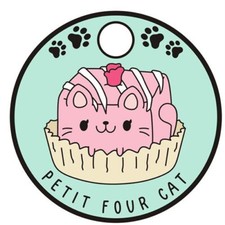 56871 - Petit Four Cute Cat pathtag geocoin alt geocaching swag