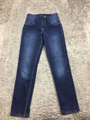Christopher Blue Pull on Skinny Jeans Womens Size 2 Blue Dark Wash