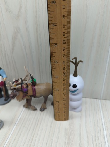Disney Frozen Fever Figures Play set Elsa Olaf Cake Kristoff Sven paint cans - Picture 7 of 9