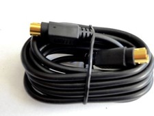 6 Foot S-Video Cable 4 Pin Mini Din Male on Each End GOLD Super VHS 6' 6ft.