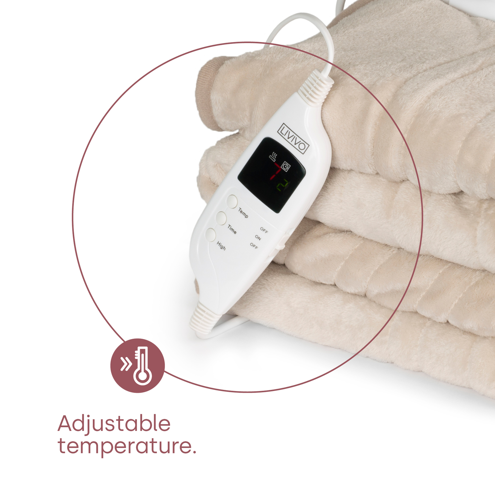 PIFCO+PE158+Double+Size+Heated+Under+Blanket++White for sale online eBay