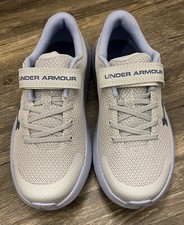 Under Armour Pre-School UA Surge 4 AC Kids' Running Shoes - Size 2 Gray NEW