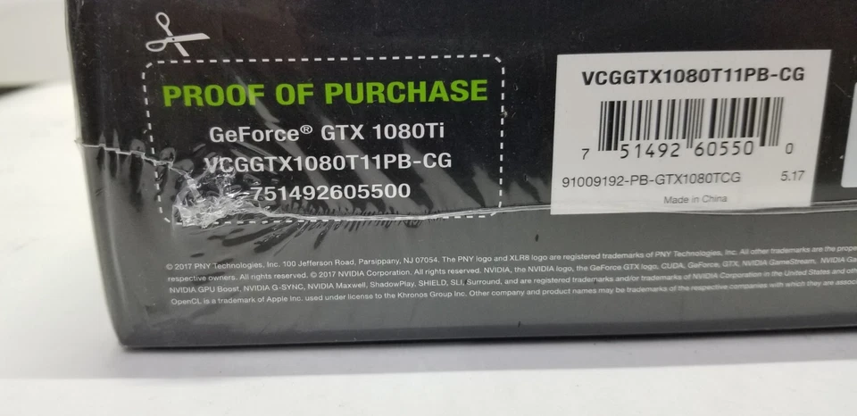 PNY GeForce VCGGTX1080T11PB-CG, GTX 1080 Ti 11GB PCI Express 3.0 x16 Video Card - Image 4 of 4
