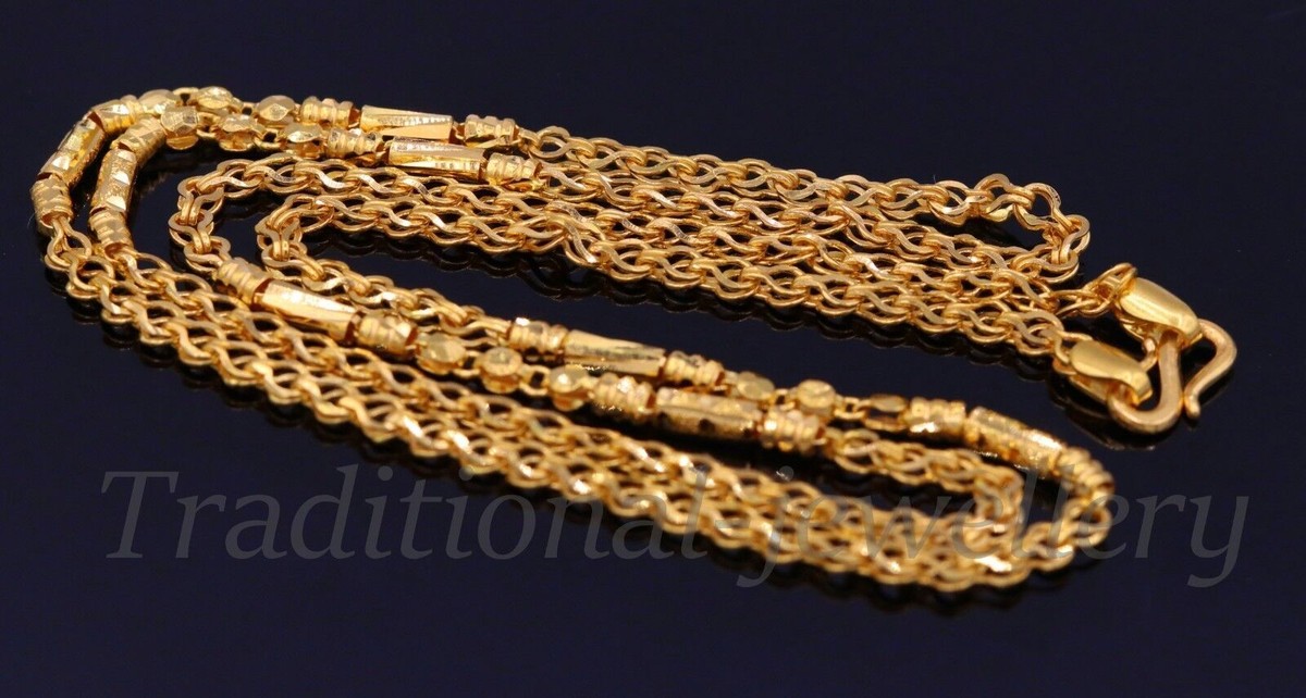 アクセサリー Gold NecklaceSP-Small FIFTHGENERALSTORE 14k Yellow Gold 5mm Round Box Chain Necklace 22 Inches