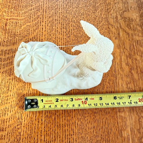 Department 56 Snowbunny 'Easter Delivery' Pulling Egg. Mint - Picture 10 of 10