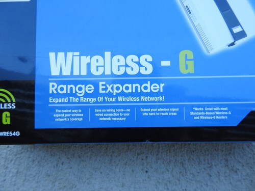 LINKSYS WRE54G WIRELESS G RANGE EXPANDER EXTENDER WIFI REPETEAR - Picture 3 of 6