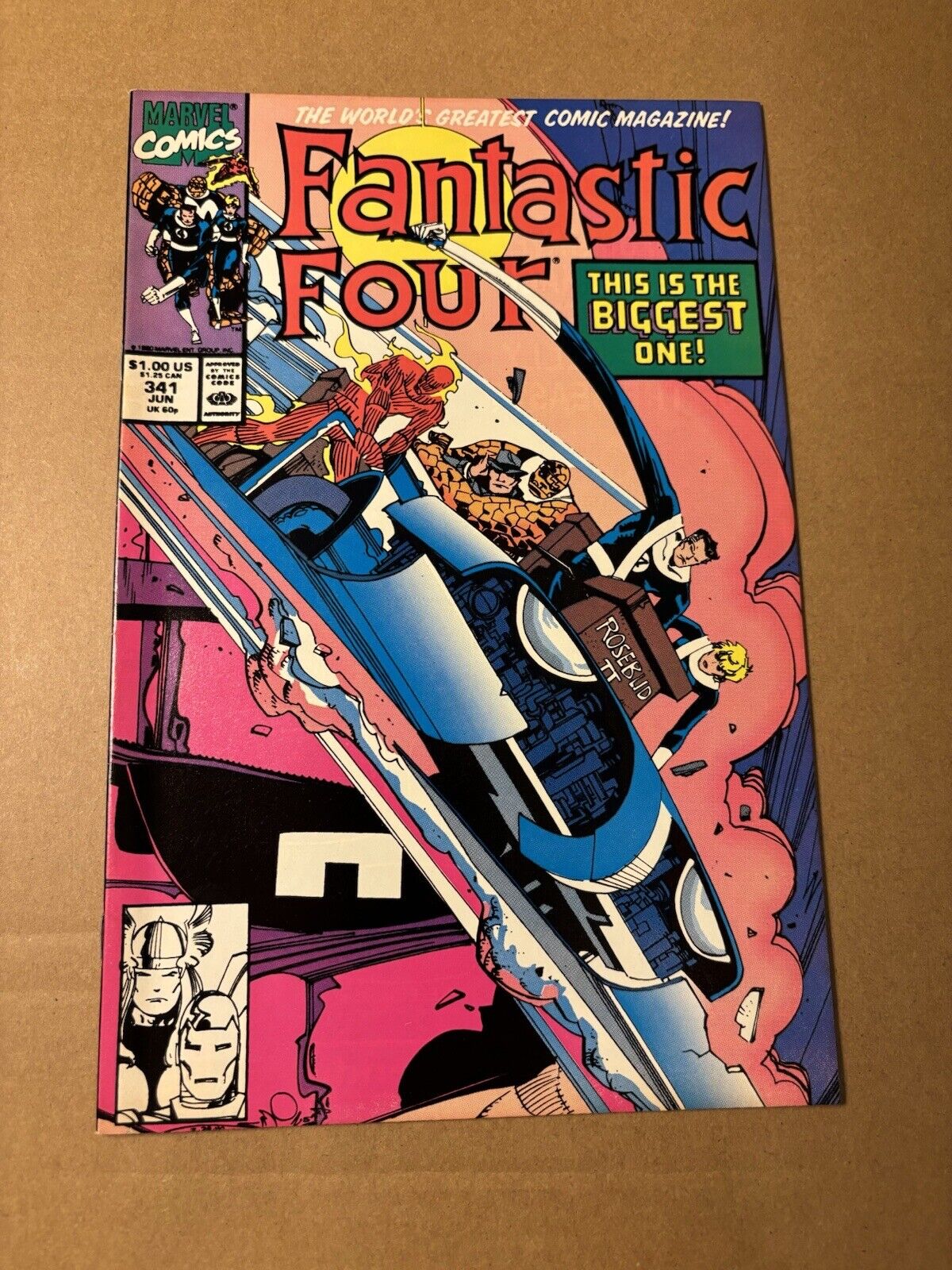 Fantastic Four 341 Combined Shipping  1990 VF Galactus Avengers Thor  Iron Man