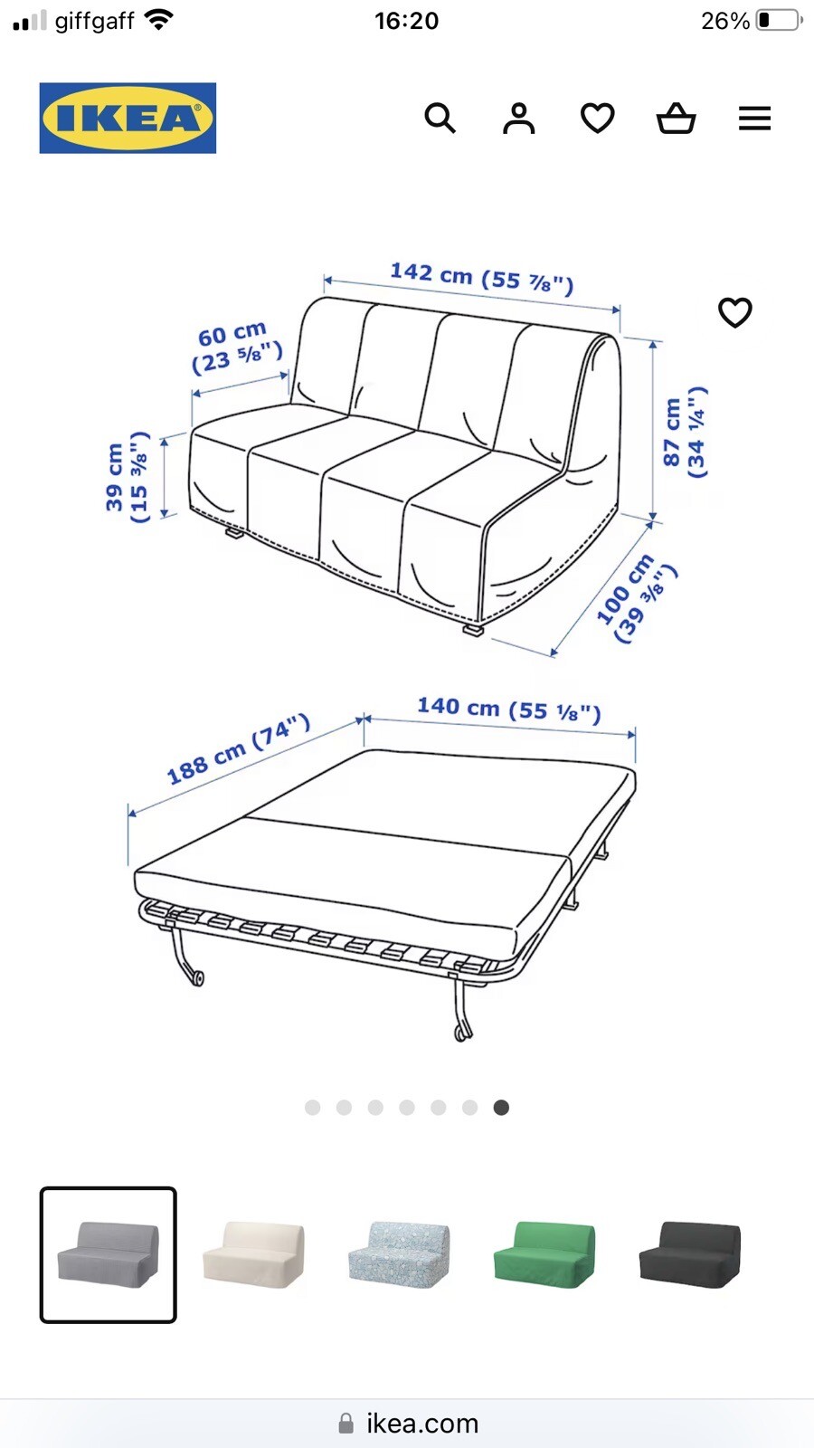 IKEA sofa bed eBay