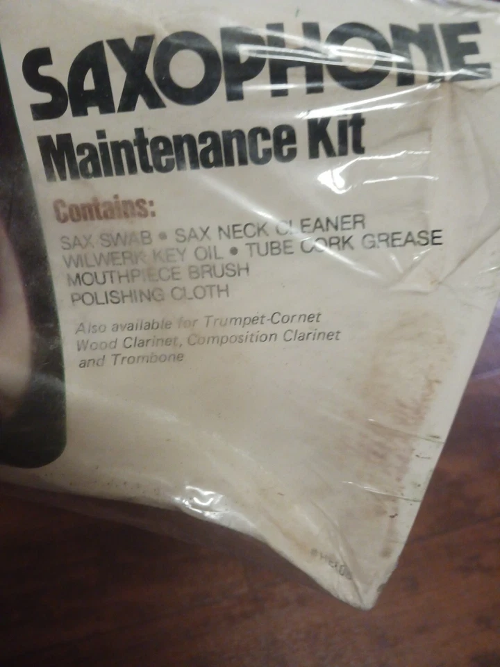 Kit de mantenimiento de saxofón Herco sellado de colección viene con paño de pulido de hisopo de saxofón Foto 3 de 4