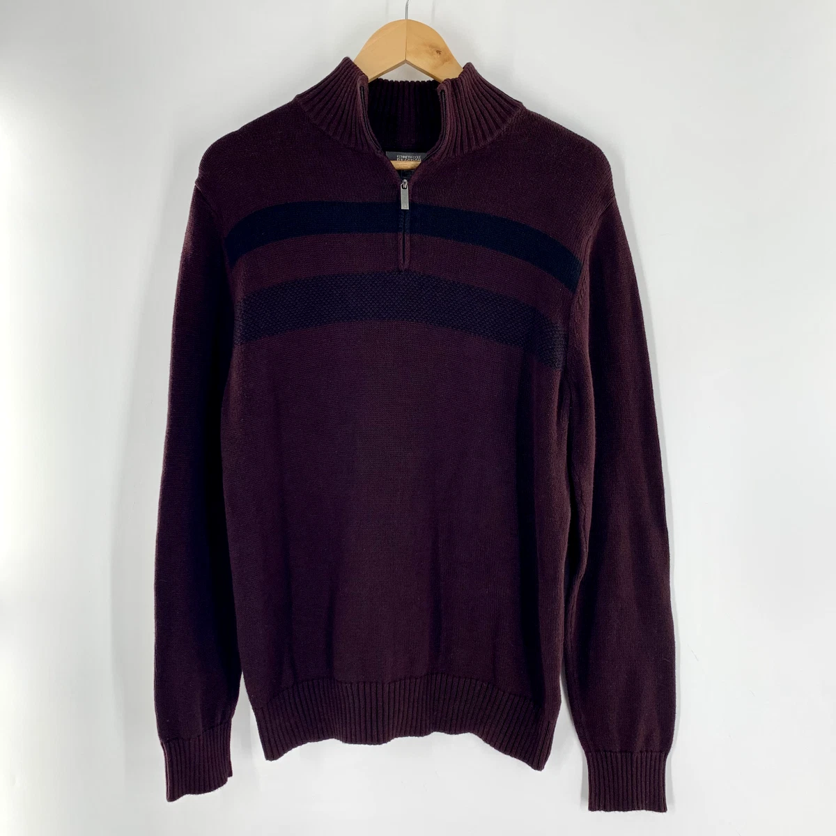 Kenneth Cole Reaction Men s Small Sweater 1 4 Zip 100 Cotton