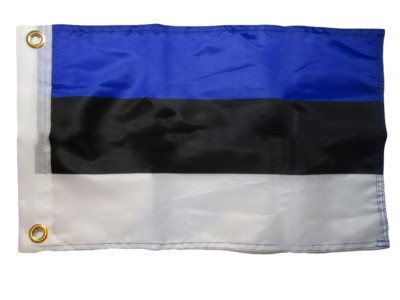 12x18 12''x18'' Estonia Country 100% Polyester Motorcycle Boat Flag Grommets 